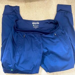 petite navy scrub pants - joggers